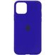 Чехол для Apple iPhone 11 Pro (5.8") Silicone Full / закрытый низ (Синий / Shiny blue)