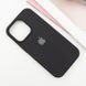 Чохол для Apple iPhone 14 Pro Max Silicone Case Full / закрытый низ Черный / Black