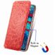 Кожаный чехол книжка GETMAN Mandala (PU) для Huawei P Smart (2021) / Y7a (Красный)