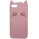 Силиконовая накладка 3D Cat для Apple iPhone 7 / 8 (4.7") (Розовый)