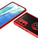 TPU+PC чехол Deen ColorEdgingRing for Magnet для Samsung Galaxy Note 20 (Красный)