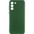 Чохол для Samsung Galaxy S22+ Silicone Full camera закритий низ + захист камери Зелений / Dark green