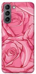 Чехол для Samsung Galaxy S21 PandaPrint Розы карандашом цветы