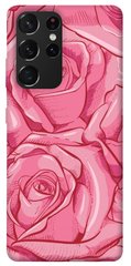 Чехол для Samsung Galaxy S21 Ultra PandaPrint Розы карандашом цветы