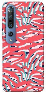 Чехол для Xiaomi Mi 10 / Mi 10 Pro PandaPrint Red Zebra print паттерн