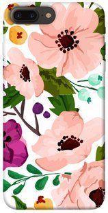Чохол для Apple iPhone 7 plus / 8 plus (5.5 "") PandaPrint Акварельні квіти квіти