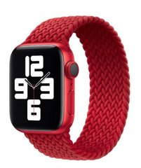 Ремінець Braided Solo Loop для Apple Watch 42/44/45 mm Red