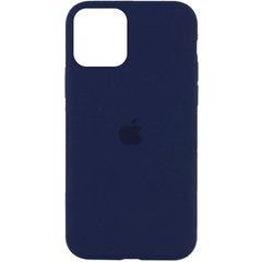 Чохол для Apple iPhone 11 Pro Max Silicone Full / закритий низ / Синій / Deep navy