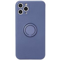 Чохол TPU Candy Ring Full Camera для Apple iPhone 12 Pro (6.1"") Сірий / Lavender