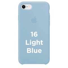 Чохол silicone case for iPhone 7/8 Light Blue / Блакитний