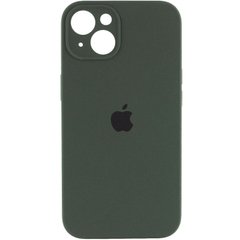 Чехол для Apple iPhone 14 Plus Silicone Full camera закрытый низ + защита камеры / Зеленый / Cyprus Green