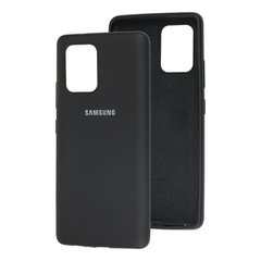 Чохол для Samsung Galaxy S10 Lite (G770) Silicone Full чорний з закритим низом і мікрофіброю