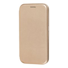 Чехол книжка Premium для Samsung Galaxy A01 (A015) золотистый