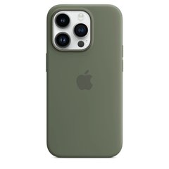 Чохол Silicone case Original 1:1 (AAA) with Magsafe для Apple iPhone 14 Pro Max (6.7") (Оливковий/ Olive)