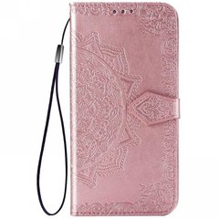 Кожаный чехол (книжка) Art Case с визитницей для Xiaomi Redmi Note 9 Pro Розовый