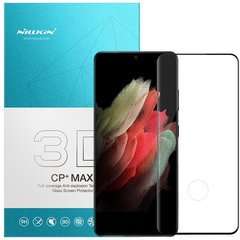 Захисне скло Nillkin (CP+max 3D) для Samsung Galaxy S21 Ultra (Чорний)