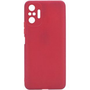 Силиконовый чехол Candy Full Camera для Xiaomi Redmi Note 10 Pro Красный / Camellia