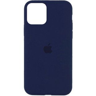 Чохол для Apple iPhone 11 Pro Max Silicone Full / закритий низ / Синій / Deep navy
