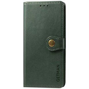 Кожаный чехол книжка GETMAN Gallant (PU) для Xiaomi Redmi Note 10 / Note 10s Зеленый