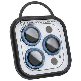 Защитное стекло Metal Classic на камеру (в упак.) для Apple iPhone 12 Pro Max Синий / Blue