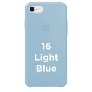 Чехол silicone case for iPhone 7/8 Light Blue / Голубой