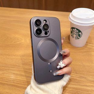 Чехол для iPhone 14 Plus Sapphire Matte with MagSafe + стекло на камеру Space Grey