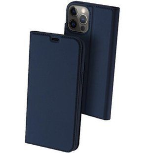 Чохол-книжка Dux Ducis з кишенею для візиток для Apple iPhone 12 / 12 Pro (6.1") (Синій)