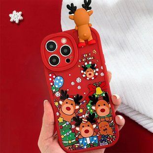 Чехол новогодний для Iphone 14 Pro Max Christmas Series ver 22