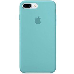 Чохол Silicone case orig 1: 1 (AAA) для Apple iPhone 7 plus / 8 plus (5.5 ") (Бірюзовий / Marine Green)