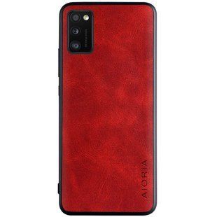 Шкіряний чохол AIORIA Vintage для Samsung Galaxy A41 (Червоний)