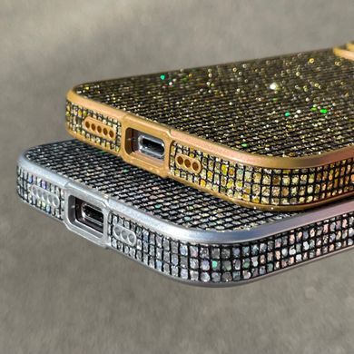 Чехол с блестками, стразами для iPhone 15 Galaxy case