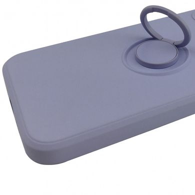 Чехол TPU Candy Ring Full Camera для Apple iPhone 12 Pro (6.1"") Серый / Lavender