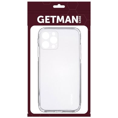 TPU чехол GETMAN Clear 1,0 mm для Apple iPhone 12 Pro (6.1"") Бесцветный (прозрачный)
