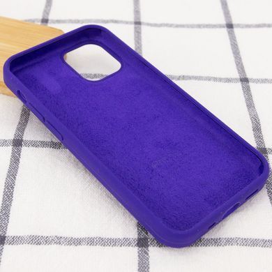 Чехол для Apple iPhone 13 Pro Silicone Case Full / закрытый низ Фиолетовый / Ultra Violet