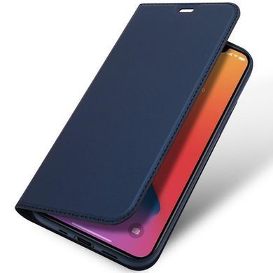 Чехол-книжка Dux Ducis с карманом для визиток для Apple iPhone 12 / 12 Pro (6.1") (Синий)