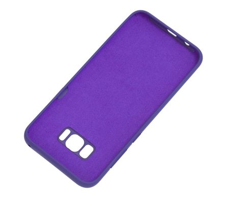 Чехол для Samsung Galaxy S8 Plus (G955) Silicone Full фиолетовый с закрытым низом и микрофиброй