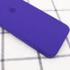 Чохол для iPhone 6 / 6s Silicone Full camera закритий низ + захист камери Фіолетовий / Ultra Violet квадратні борти