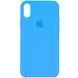 Чехол silicone case for iPhone X/XS Blue / Синий