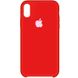 Чохол silicone case for iPhone XS Max Dark Red / Червоний