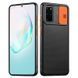Чохол Camshield Black TPU зі шторкою захищає камеру для Samsung Galaxy S20 Plus (Чорний / Помаранчевий)