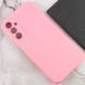 Чехол для Samsung Galaxy A24 4G Silicone Full camera закрытый низ + защита камеры Розовый / Pink