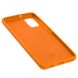 Чехол для Samsung Galaxy A41 (A415) Silicone Full оранжевый c закрытым низом и микрофиброю
