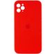 Чехол для Apple iPhone 11 Pro Silicone Full camera / закрытый низ + защита камеры (Красный / Red)