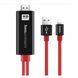 Кабель Hoco UA4 Apple HDMI cable adapter Black+Red, Красный