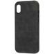 Шкіряний чохол Croco Leather для Apple iPhone XR (6.1") Black