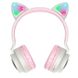 Наушники Bluetooth HOCO Cheerful Cat ear W27 pink