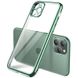 Прозорий силіконовий чохол з глянсовою окантовкою Full Camera для Apple iPhone 11 Pro Max (6.5 ") (Зелений)