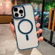 Чохол для iPhone 16 Pro Matte Acrylic MagSafe Blue