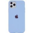 Чехол для Apple iPhone 11 Pro (5.8") Silicone Full / закрытый низ (Голубой / Lilac Blue)