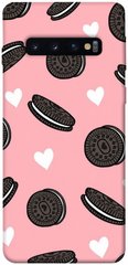 Чехол для Samsung Galaxy S10 PandaPrint Печенье Opeo pink паттерн